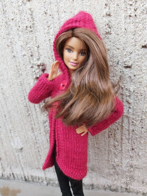 Kapuutsiga kampsun Barbie nukule - Image 4