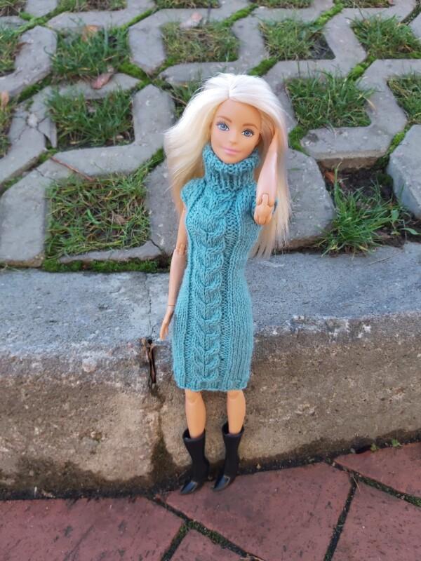 Kootud kleit Barbie nukule - Image 9