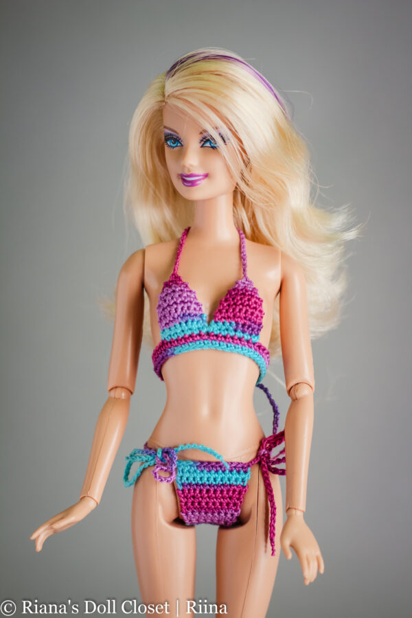 Kirjud bikiinid Barbie nukule - Image 3