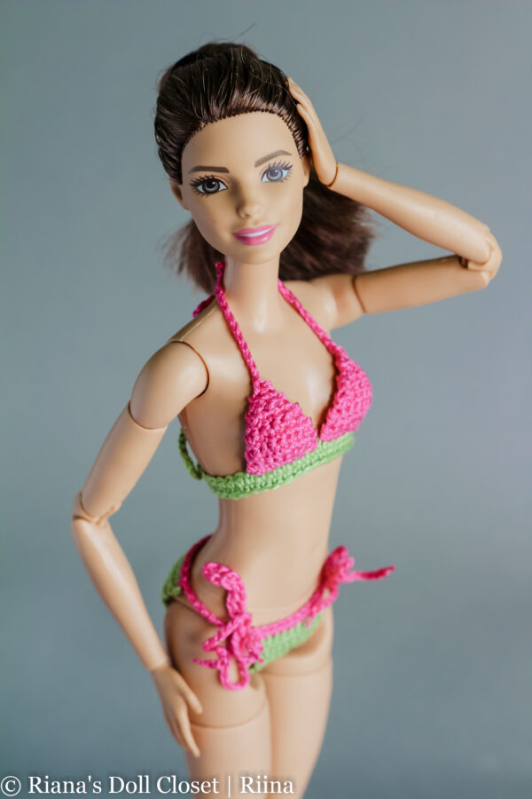 Kahevärvilised bikiinid Barbie nukule