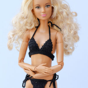 Bikiinid Barbie nukule (paeltega püksikutega)