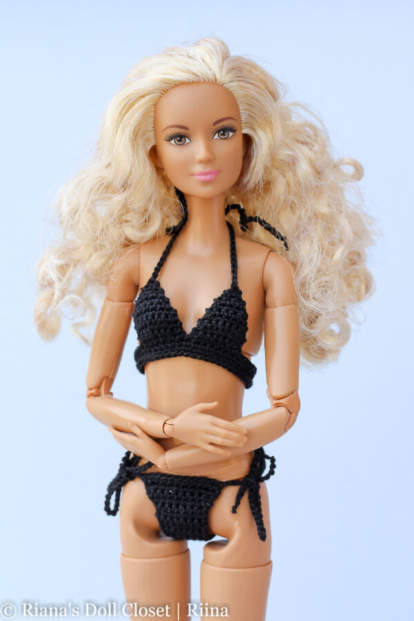 Bikiinid Barbie nukule (paeltega püksikutega)