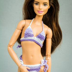 Kirjud bikiinid Barbie nukule