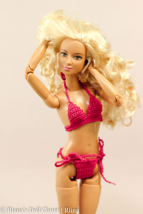 Bikiinid Barbie nukule (paeltega püksikutega) - Image 3