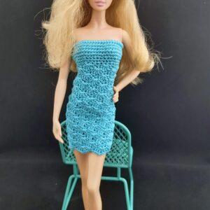 Teokarbi mustriga kleit Barbie nukule