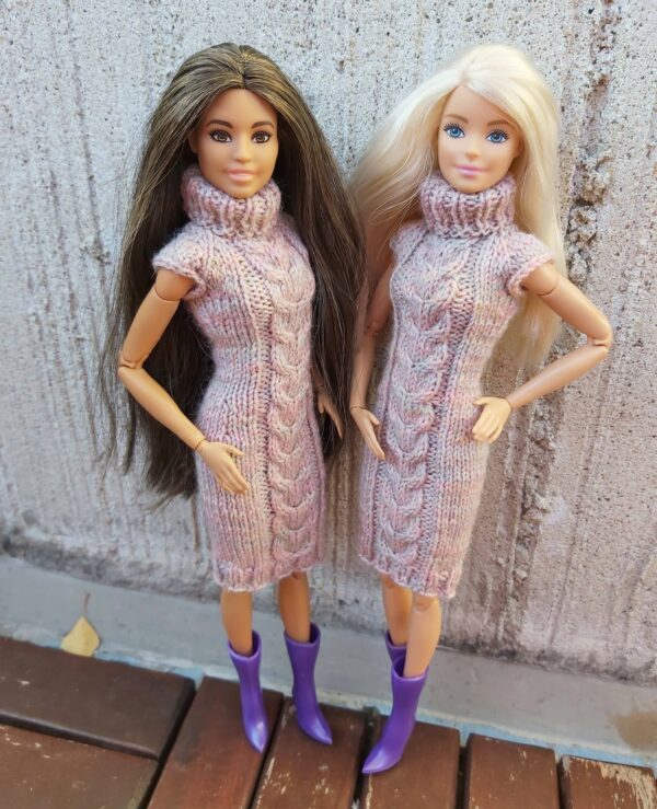 Kootud kleit Barbie nukule - Image 2