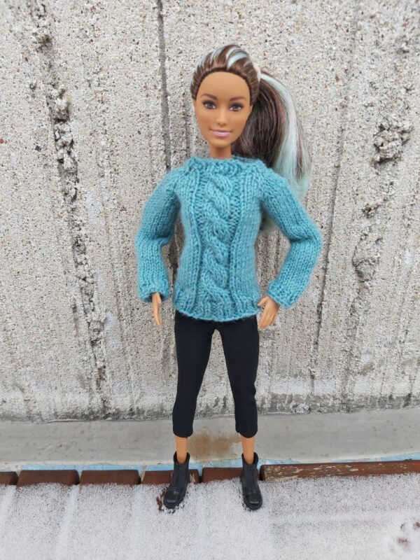 Palmikuga kampsun Barbie nukule - Image 2