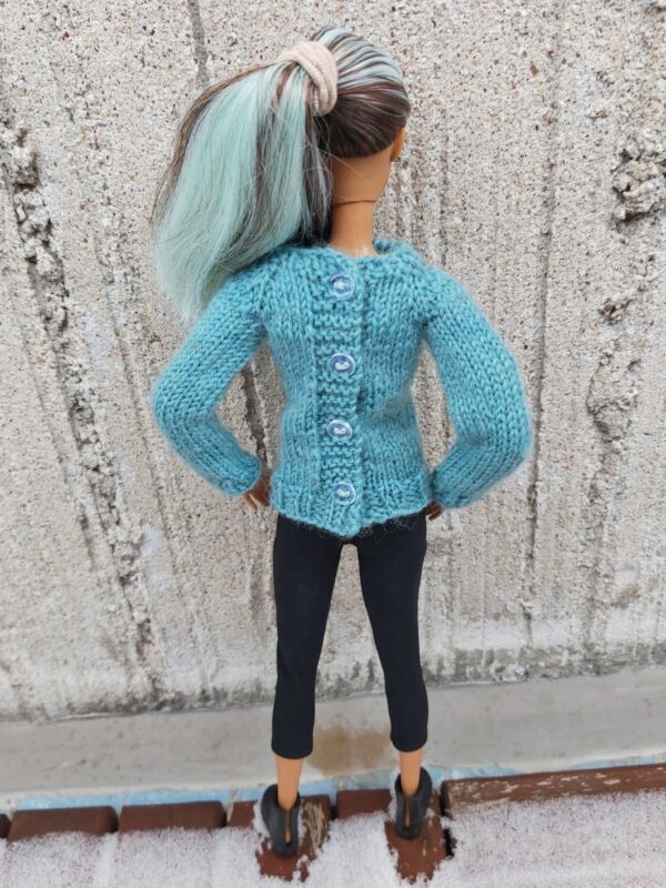 Palmikuga kampsun Barbie nukule - Image 3