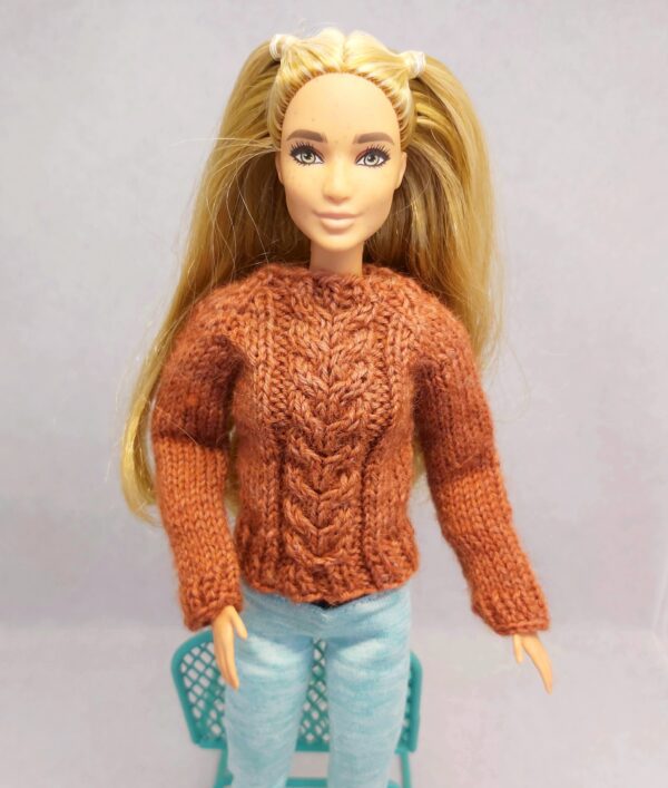 Palmikuga kampsun Barbie nukule - Image 2