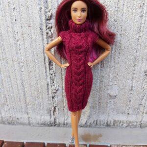 Kootud kleit Barbie nukule