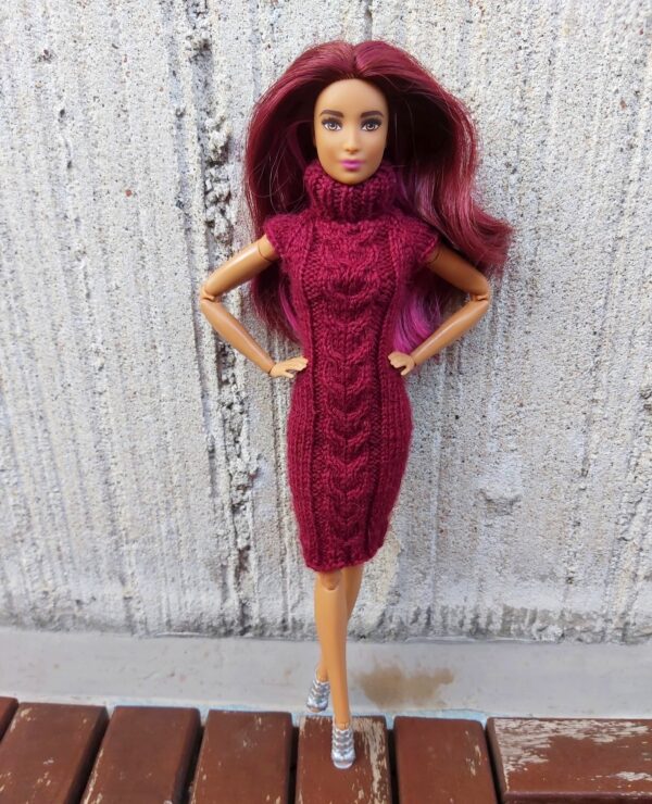 Kootud kleit Barbie nukule