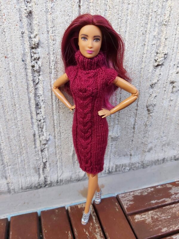 Kootud kleit Barbie nukule - Image 6