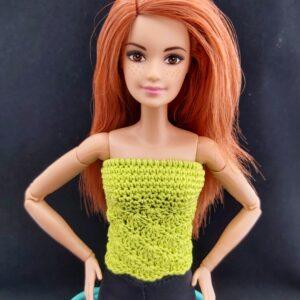 Teokarbi mustriga topp Barbie nukule