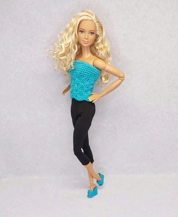 Teokarbi mustriga topp Barbie nukule - Image 2