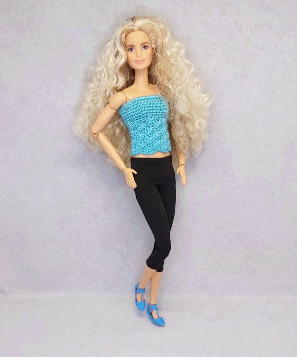 Teokarbi mustriga topp Barbie nukule - Image 4