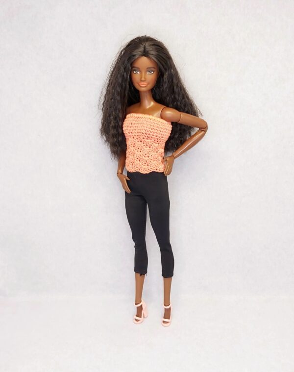 Teokarbi mustriga topp Barbie nukule - Image 5