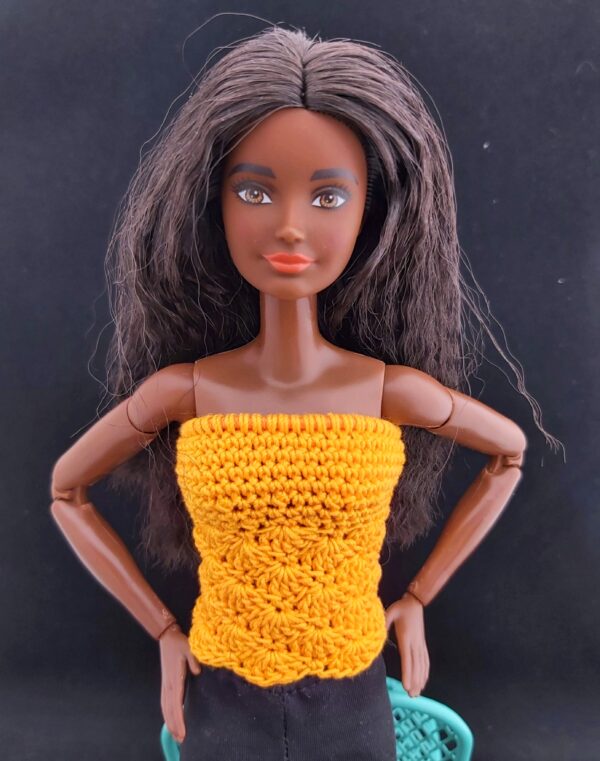 Teokarbi mustriga topp Barbie nukule - Image 10