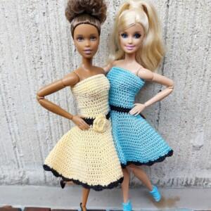 Ladina stiilis kleit Barbie nukule