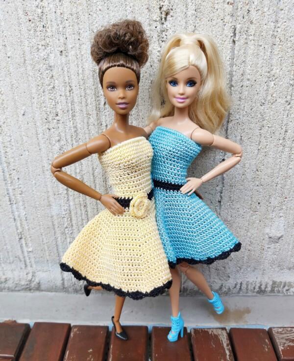 Ladina stiilis kleit Barbie nukule