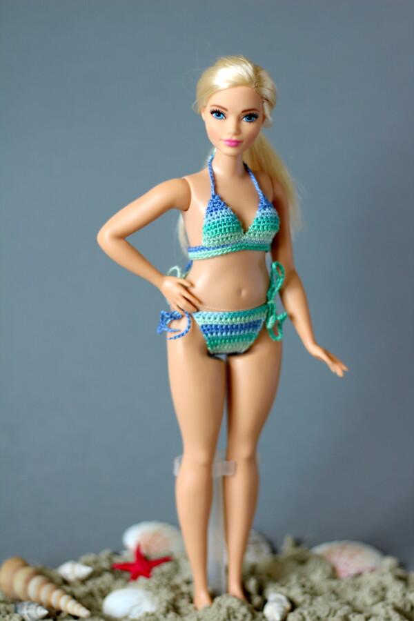 Bikiinid kurvikale Barbie nukule (paeltega püksikutega) - Image 4