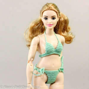 Bikiinid kurvikale Barbie nukule (paeltega püksikutega)