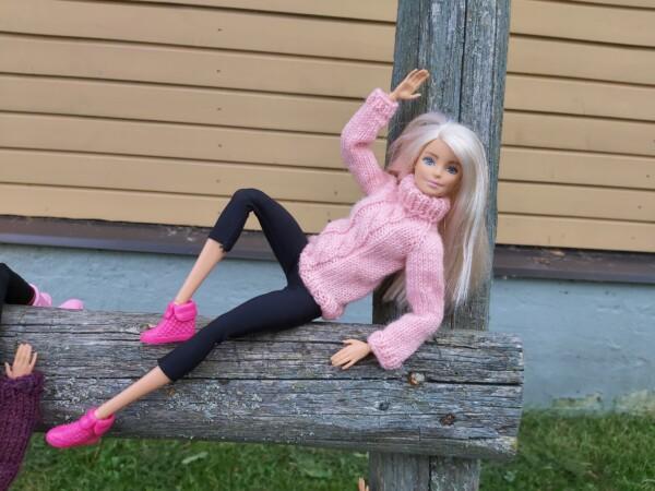 Kõrge kaelusega kampsun Barbie nukule - Image 2