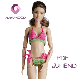 Heegeldatud klassikaliste bikiinide juhend Barbie nukule