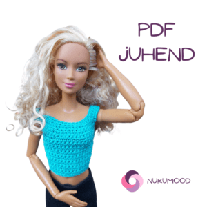 Heegeldatud topi juhend Barbie nukule