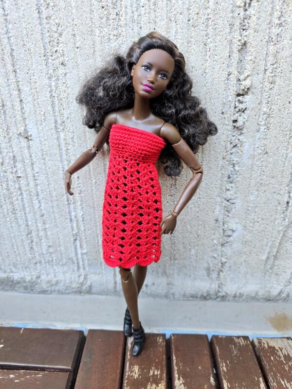 Babydoll stiilis kleit Barbie nukule - Image 3
