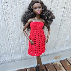 Babydoll stiilis kleit Barbie nukule