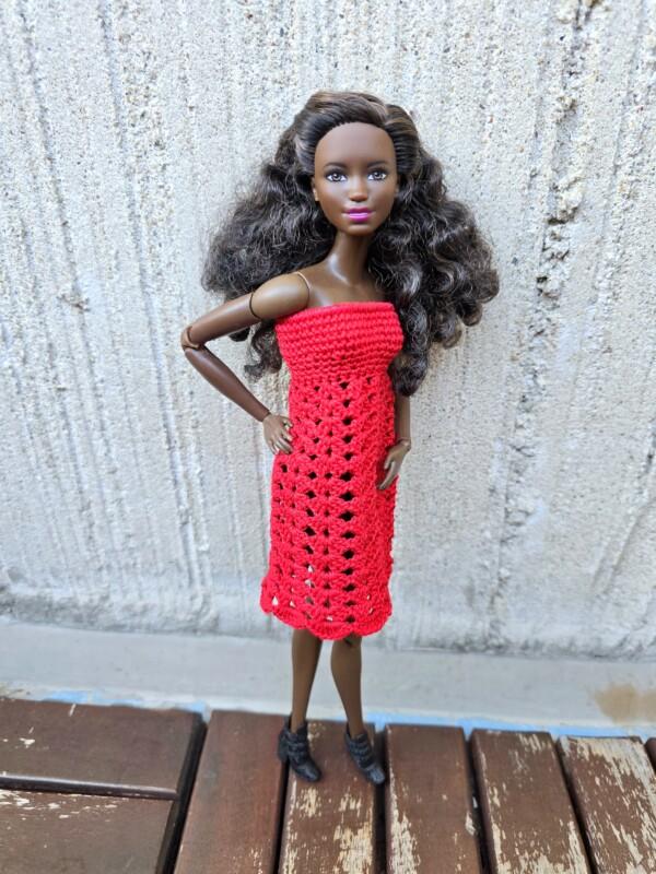 Babydoll stiilis kleit Barbie nukule - Image 4